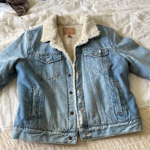 Lucky Brand lined denim jacket size XL